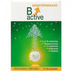 B-Active B-Vitamiini Poretabletti 3x20kpl