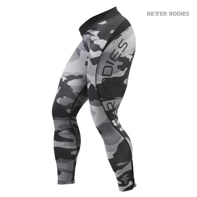 Better Bodies Camo Long Tights grey