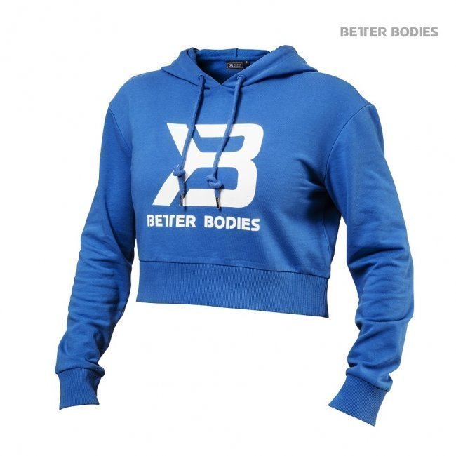 Better Bodies Cropped Hoodie blue