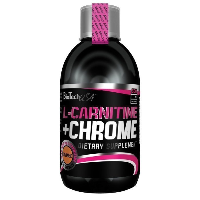 Biotech USA L-Carnitine + Chrome 500 ml Orange