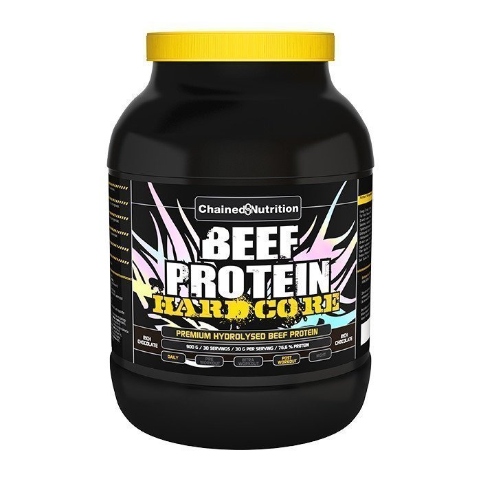 Chained Nutrition Beef Protein Hardcore 900 g Rich Chocolate