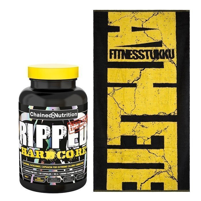 Chained Nutrition Ripped Hardcore 60 caps + Fitnesstukku Towel