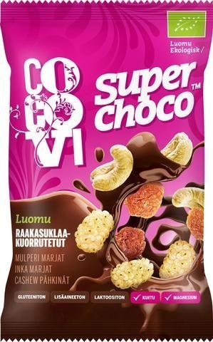 Cocovi Luomu Superchoco Raakasuklaakuorrutettu Mix