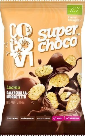 Cocovi Luomu Superchoco Raakasuklaakuorrutetut Mulperit