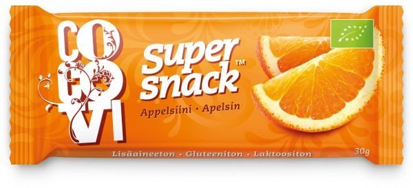 Cocovi Supersnacks Appelsiini Luomu Välipalapatukka 30 G