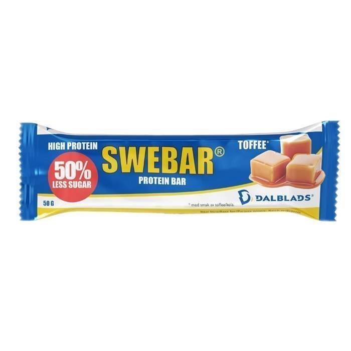 Dalblads Swebar Less Sugar 50 g Toffee