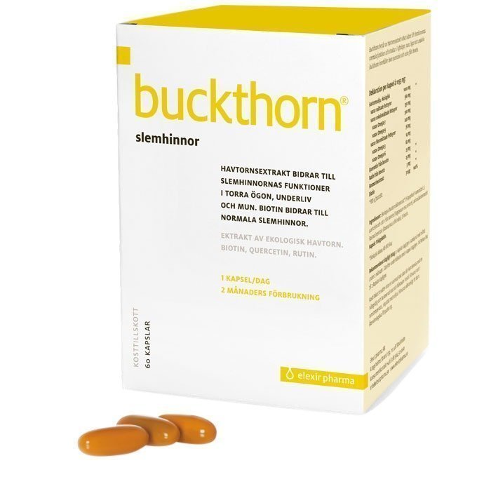 Elexir Pharma Buckthorn (Tyrnimarjauute) 60 kapselia