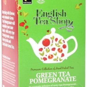 English Tea Shop Luomu Vihreä Granaattiomenatee