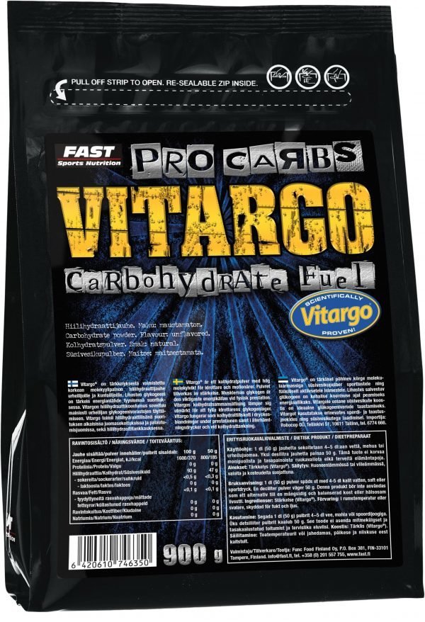 Fast Vitargo Hiilihydraattijauhe 900 G
