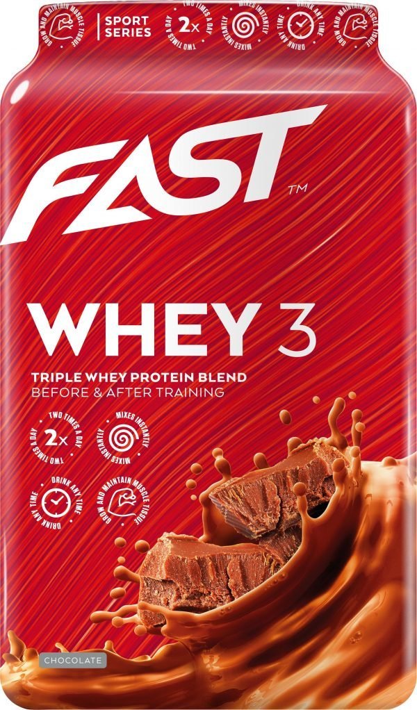 Fast Whey3 Vähälaktoosinen Heraproteiinijauhe 600 G