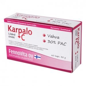 Fennovita Karpalo + C-Vitamiini Ja Sinkki 60 Kpl /30 G