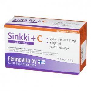 Fennovita Sinkki + C-Vitamiini + Kupari 100 Kpl