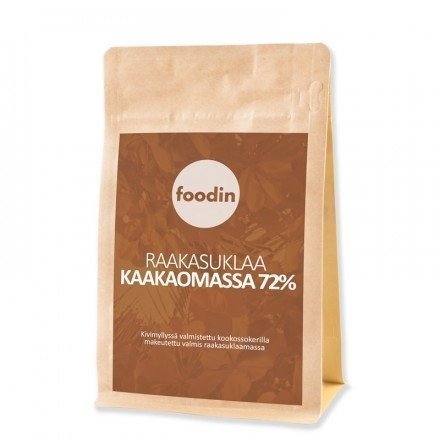 Foodin Raakasuklaamassa 72%