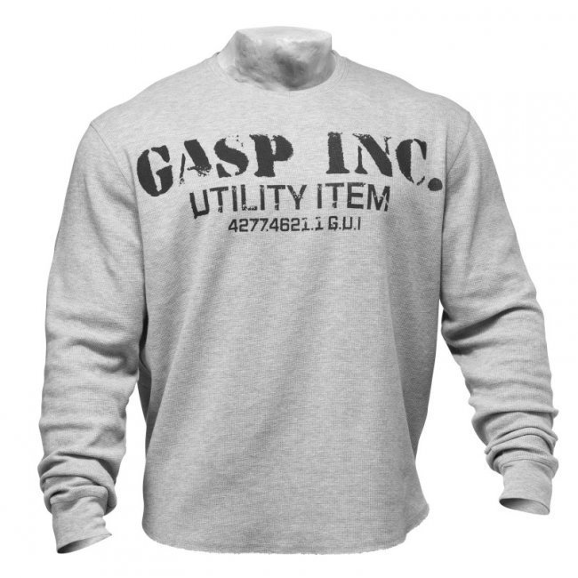 GASP Thermal Gym Sweater grey