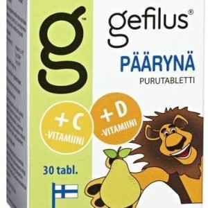 Gefilus + D Purutabletti Päärynä
