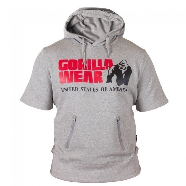 Gorilla Wear Boston Short Sleeve Hoodie harmaa