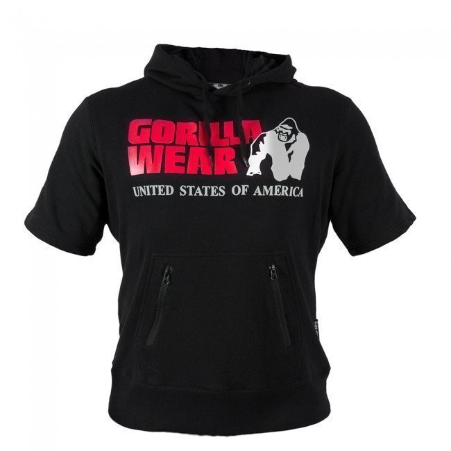 Gorilla Wear Boston Short Sleeve Hoodie musta