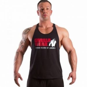 Gorilla Wear Classic Tank Top musta-punainen