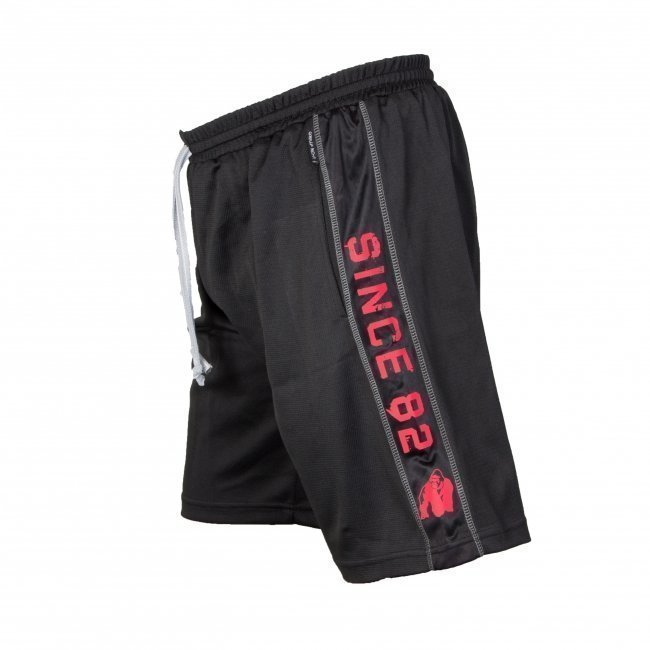 Gorilla Wear Functional mesh shortsit musta/punainen