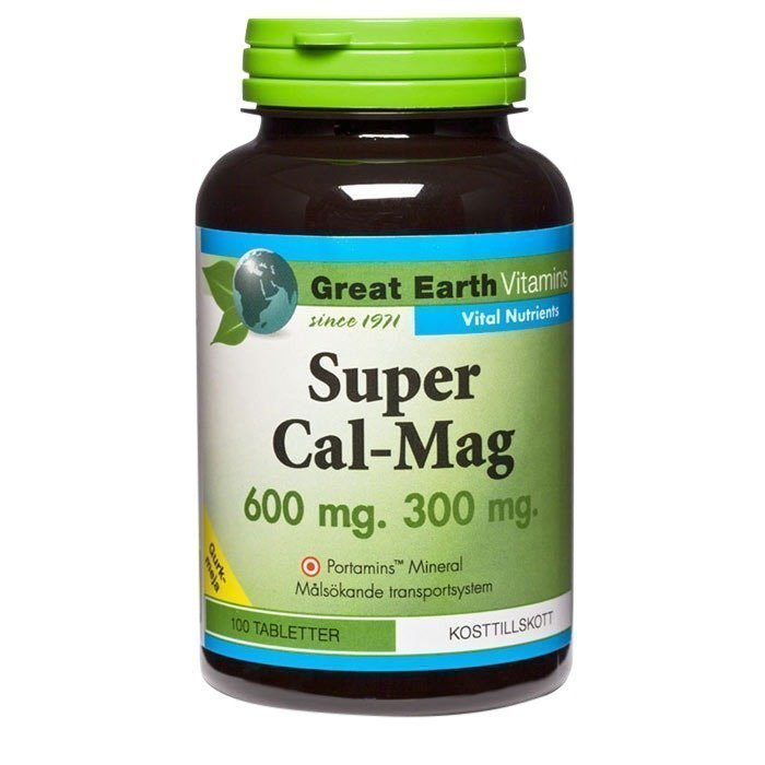 Great Earth Super Cal-Mag 600/300 mg 100 tablettia