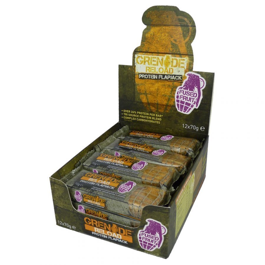 Grenade Reload Flapjack 12 X 70 G Bars Rasiat Coconut Chaos