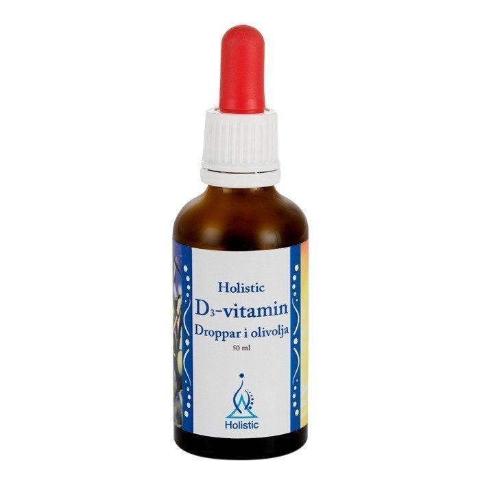 Holistic D3-vitamiini tipat 50 ml.