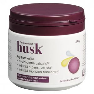 Husk Psylliumkuituvalmiste Mustaherukka 250g