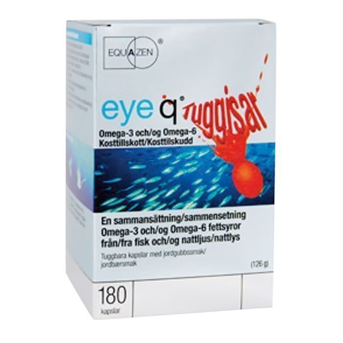 IQ Medical Eye Q Chews Purutabletti Mansikka 180 kapselia