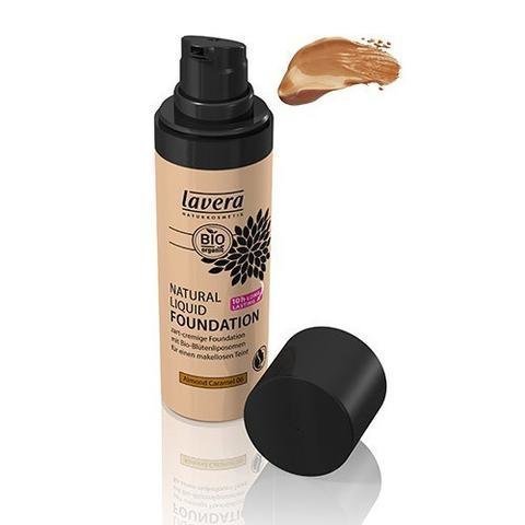 Lavera Natural Liquid Foundation Meikkivoide Almond Caramel 06