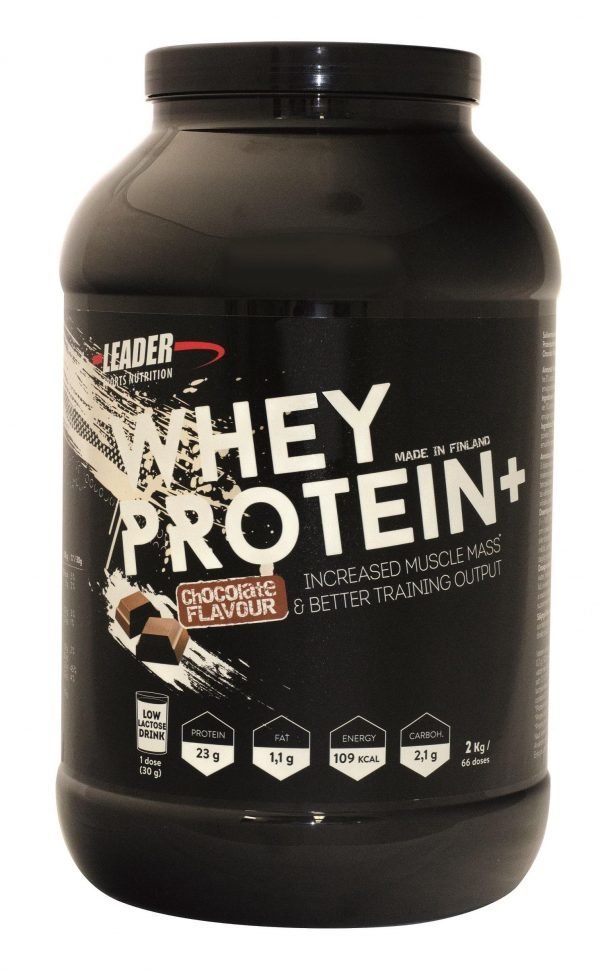 Leader Whey Protein+ Heraproteiinijauhe 2 Kg