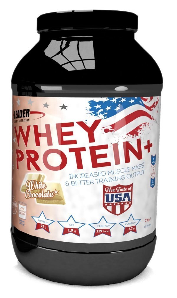 Leader Whey Protein+ New Taste Of Usa Heraproteiinijauhe 2 Kg