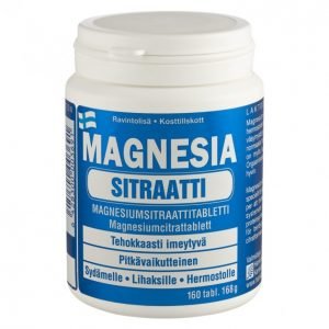 Magnesia Sitraatti 160 Tablettia / 168 G