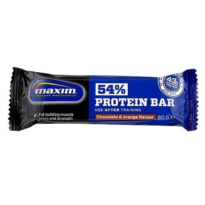 Maxim 54% Protein bar 80 g Chocolate/Orange