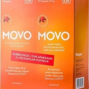 Movo Ruusunmarjakapseli Tuplapakkaus