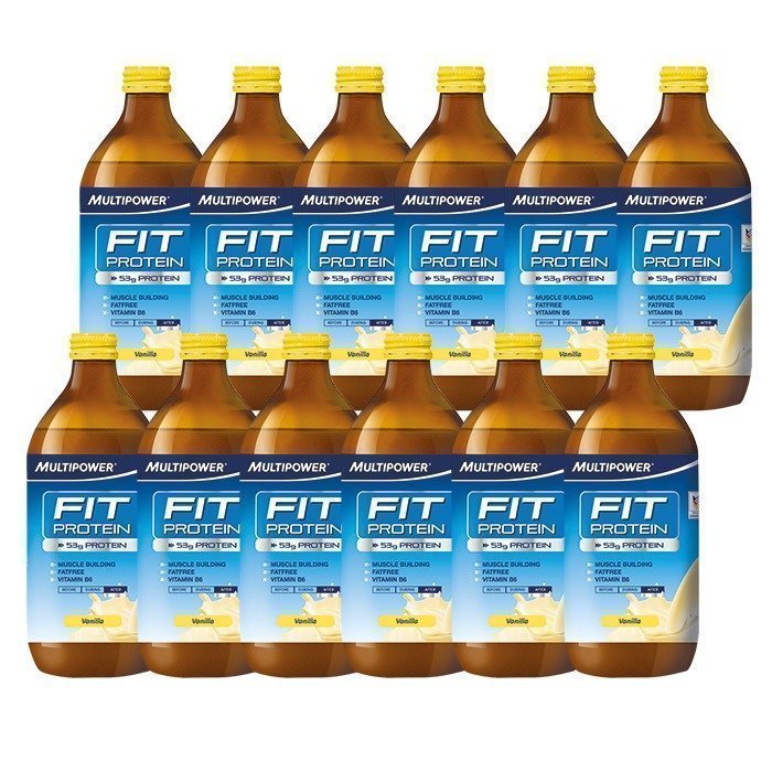 Multipower 12 x Multipower Fit protein 500 ml