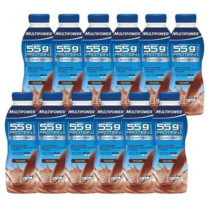 Multipower 12 x Protein shake 55 g 500 ml