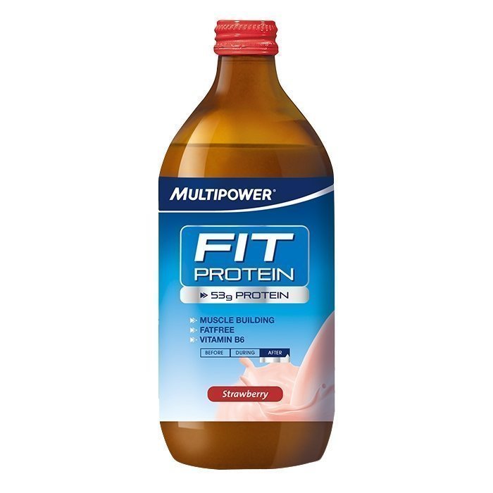 Multipower Fit Protein 500 ml Mansikka