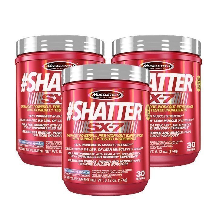 MuscleTech 3 x Shatter SX-7 30 Servings