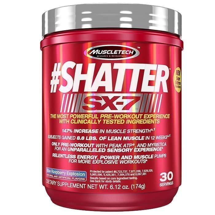 MuscleTech #Shatter SX-7 30 Servings Fruit Punch Blast
