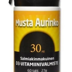 Musta Aurinko D3-Vitamiini 30 Mikrog