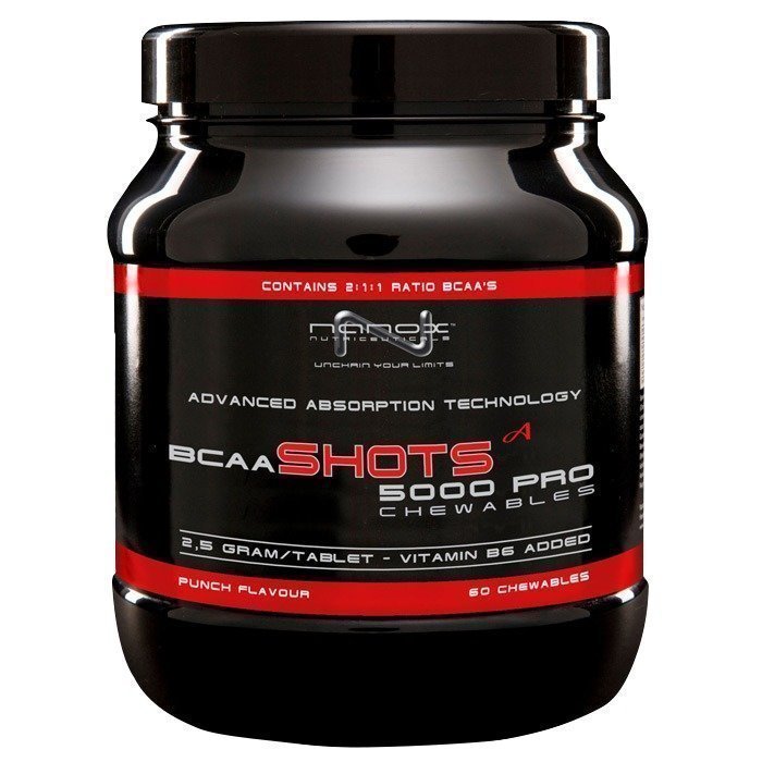 Nanox Nutriceuticals BCAA Shots 5000 Pro - Chewies 60 tabs