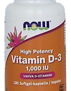 Now Foods D3-Vitamiini 25 Mikrog