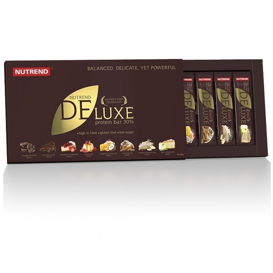 Nutrend Deluxe Bar 1x60 G Bar 12x60 G Bars Chocolate Brownies