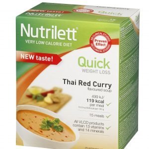 Nutrilett Vlcd Thai Red Curry Pussikeitto 15 X 33 G