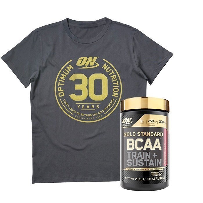 Optimum Nutrition Gold Standard BCAA 28 servings + Anniversary T-shirt