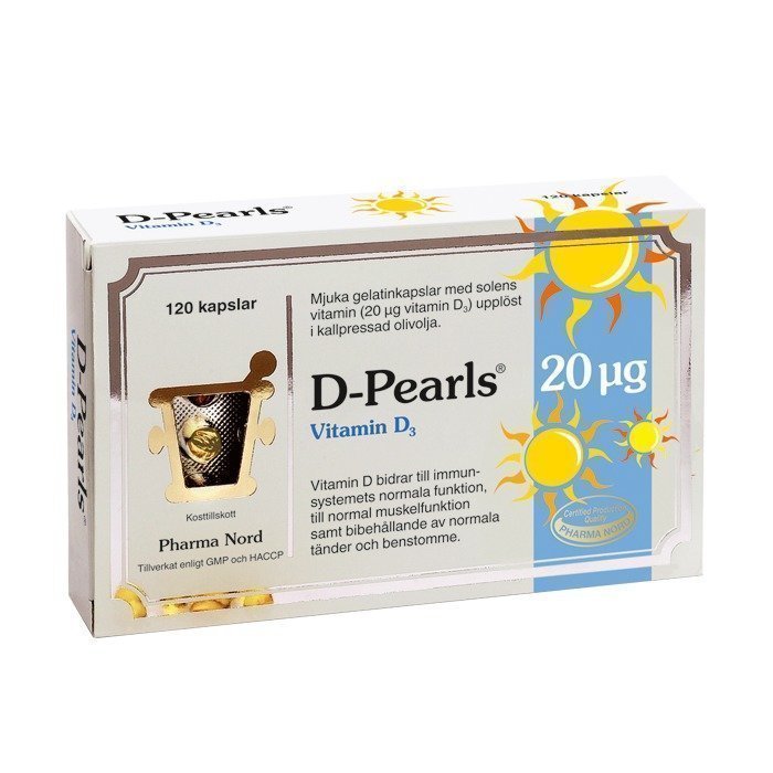 Pharma Nord D-Pearls 20mcg/800IE 120 kapselia