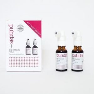 Puhdas+ B12-Vitamiinisuihke 2-Pack