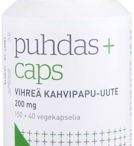 Puhdas+ Caps Vihreä Kahvipapu-Uute Kampanjapakkaus 150+40 Kaps