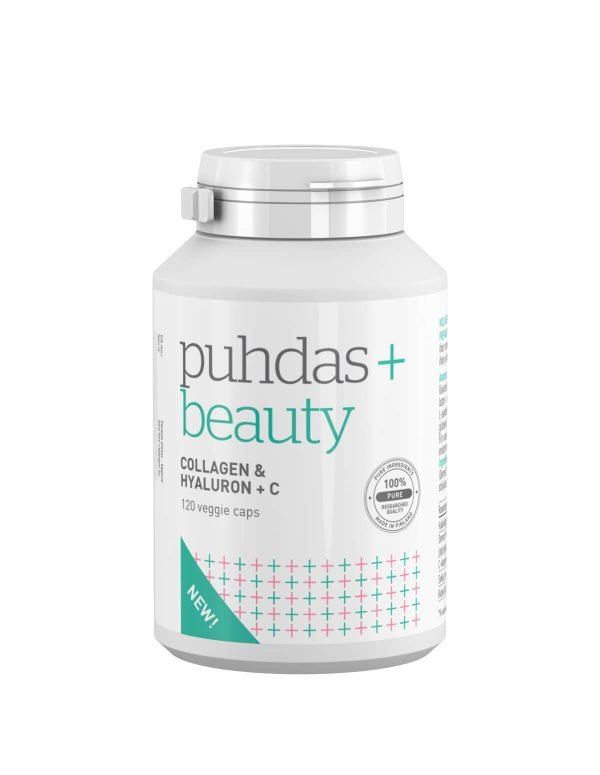 Puhdas+ Collagen & Hyaluron + C 120 Vegekaps