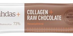 Puhdas+ Collagen Raakasuklaapatukka Hasselpähkinä